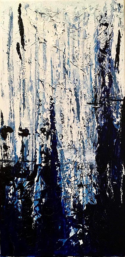 'Blue Explosion' 12x24 $60